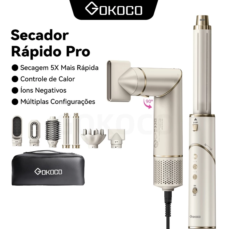 GOKOCO Escova Secadora 7 em 1 Multifuncional