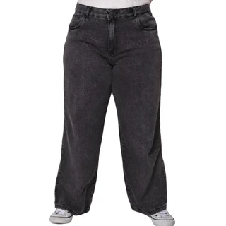 CALÇA WIDE LEG! PANTALONA GRAFITE PLUS SIZE 34 ao 56