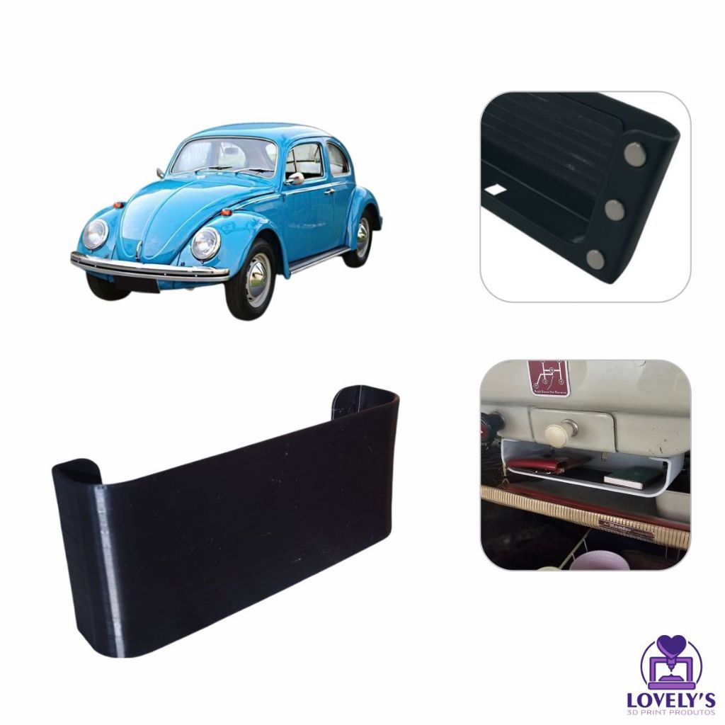 Porta Treco e Objetos Console De Plástico Magnético Para Fusca