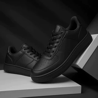 Tenis Masculino Branco e Preto 34 ao 43 Casual Leve Dia a Dia Promoção
