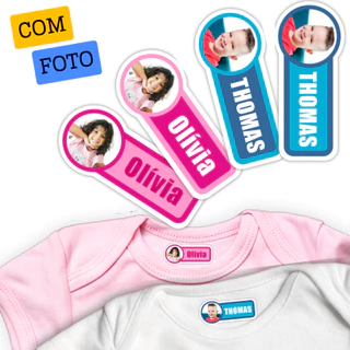 Etiqueta Termocolante Personalizada com Foto Para Uniforme, Roupas, Meias - Para Qualquer Tecido