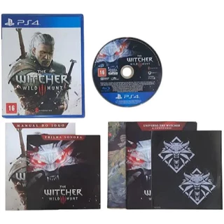 The Witcher 3 Wild Hunt c/ Luva + CD com trilha sonora + Mapa