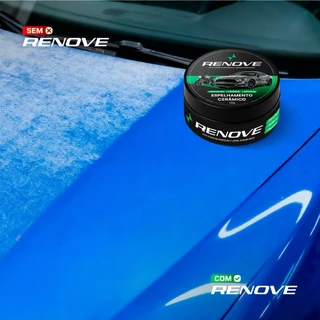 Cera Espelhamento RENOVE – Remove Riscos, Repele Água, Proteção Sol e Chuva, Brilho Intenso