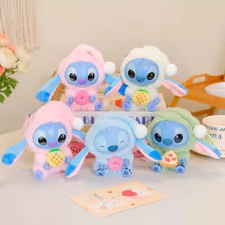 Boneco Stitch Labubu Surpresa Chaveiro Colecionável De Pelúcia