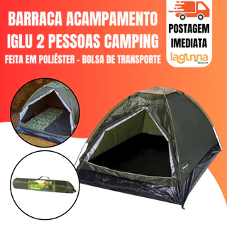 Barraca Acampamento Mor Iglu 2 Camping 2 Pessoas Verde em Oferta na Shopee