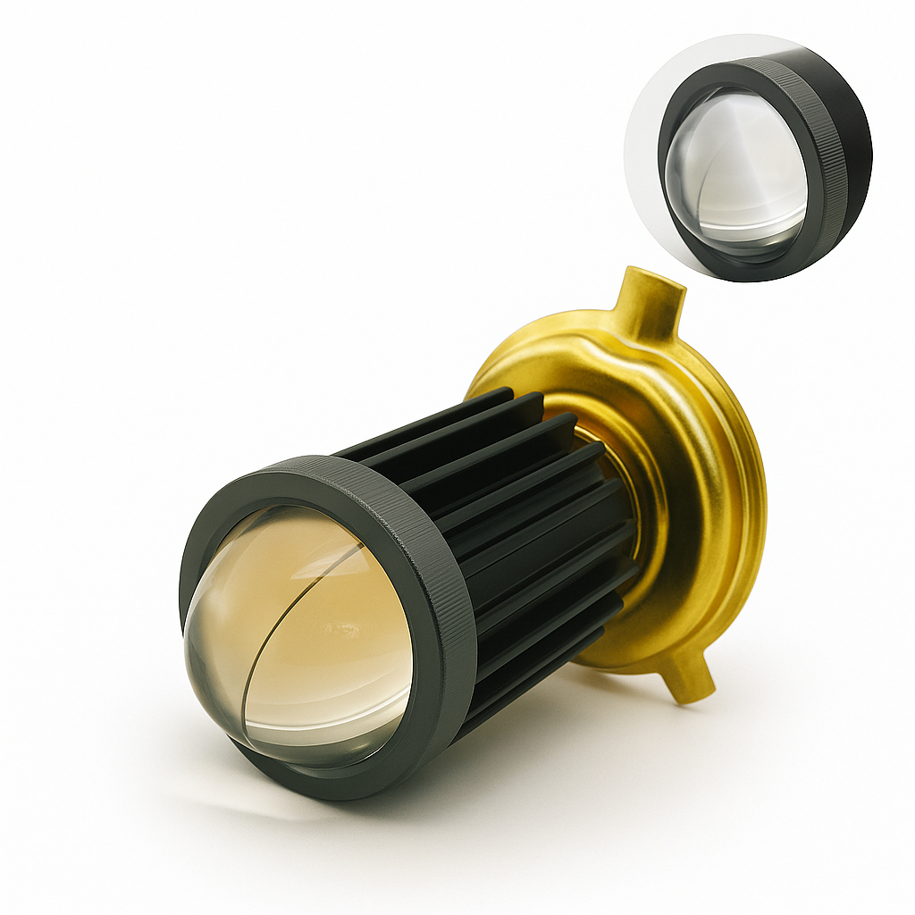 Lâmpada LED Moto Farol Alto e Baixo Dual Color ASX 3000Lm Alta Luminosidade