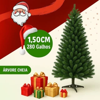 Árvore De Natal Zenx Medali  280 galhos Premium Cheia Luxuosa Pinheiro 1.50m