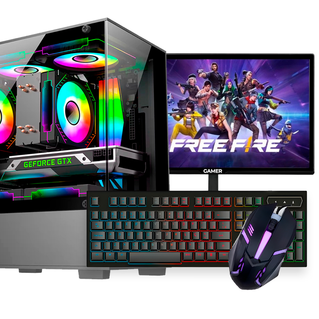 Foto de Computador Gamer Intel Core I5 8gb Ram SSD 240GB Gamer GT 610 + Monitor 15"