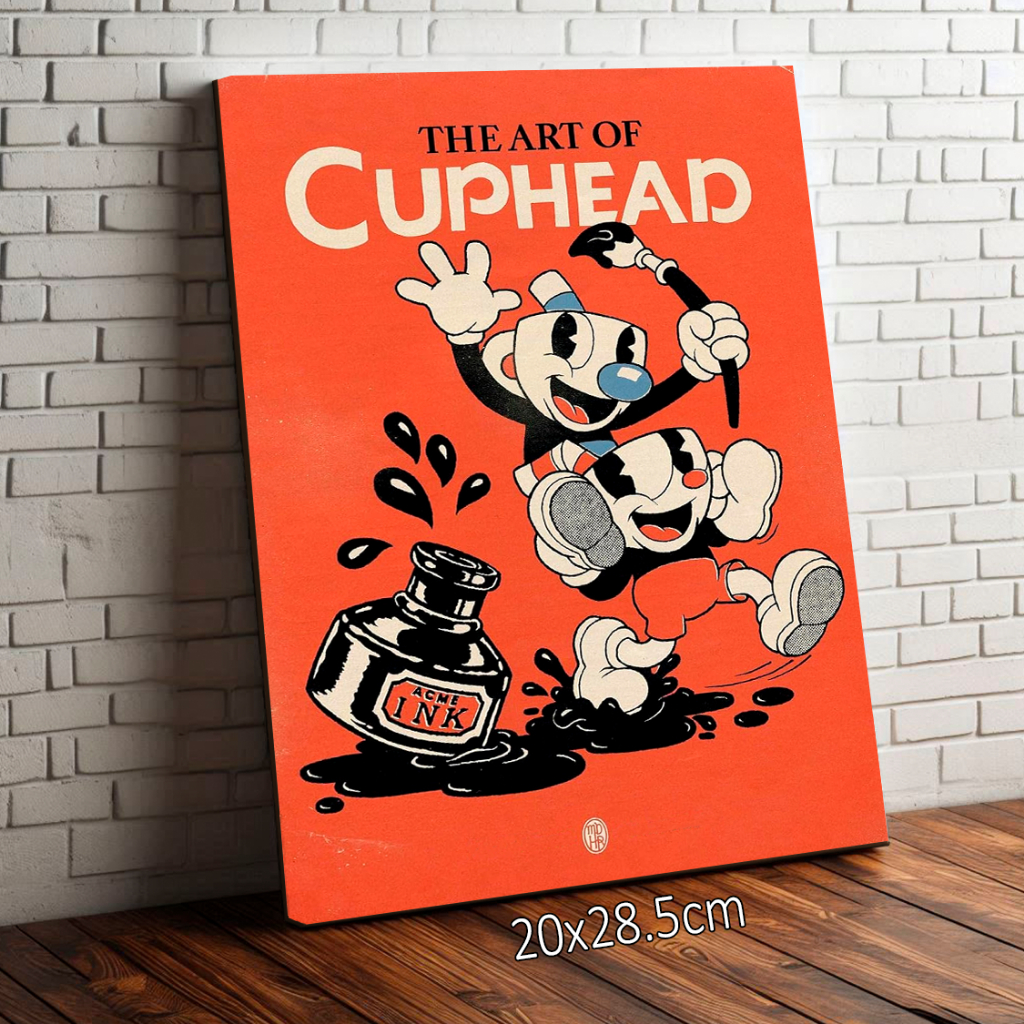 Placa Quadro Decorativo Cuphead Don't Deal With The Devil 20x28
