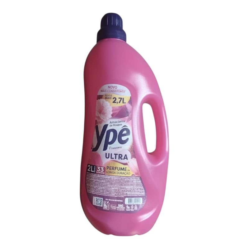 Amaciante Ypê, cor rosa, Frasco com 2 litros | Shopee Brasil