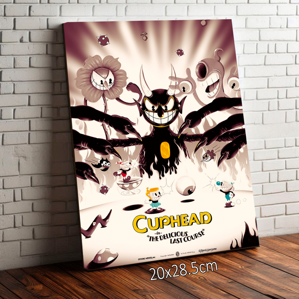 Placa Quadro Decorativo Cuphead Don't Deal With The Devil 20x28
