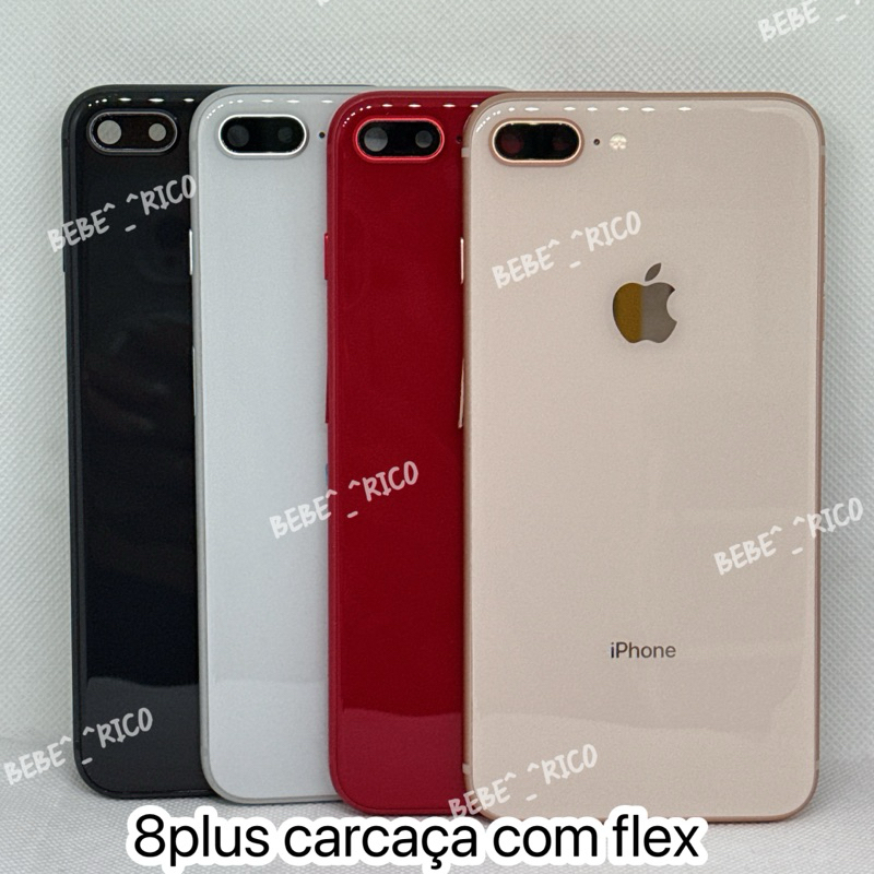Carcaça completa para iPhone 8 Plus (com flex e botões compatível