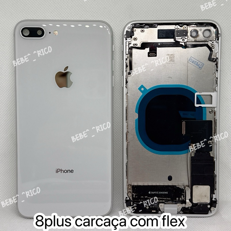 Carcaça completa para iPhone 8 Plus (com flex e botões compatível