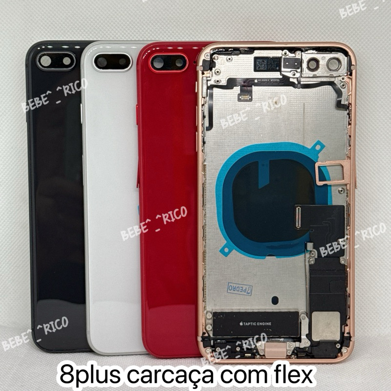 Carcaça completa para iPhone 8 Plus (com flex e botões compatível