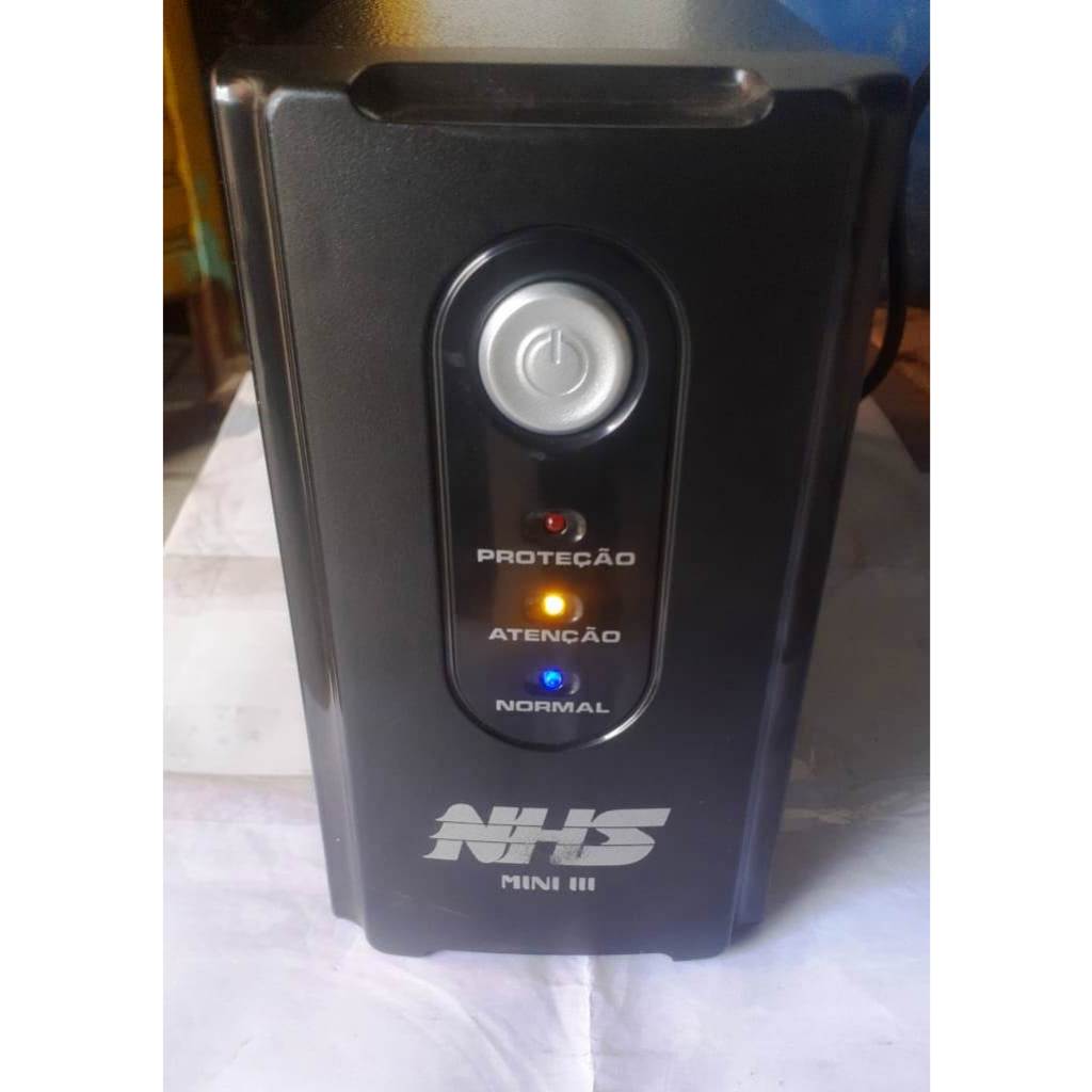 No Break Nhs Mini Iii 600va 120v Preto (usado por poucas semanas ...
