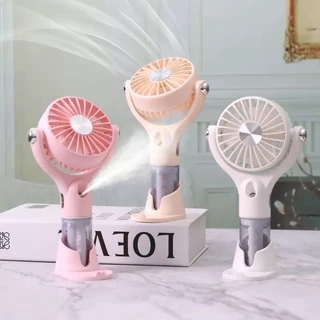 Ventilador Portátil Mini Spray Air Cooler USB Umidificador De Resfriamento Recarregável