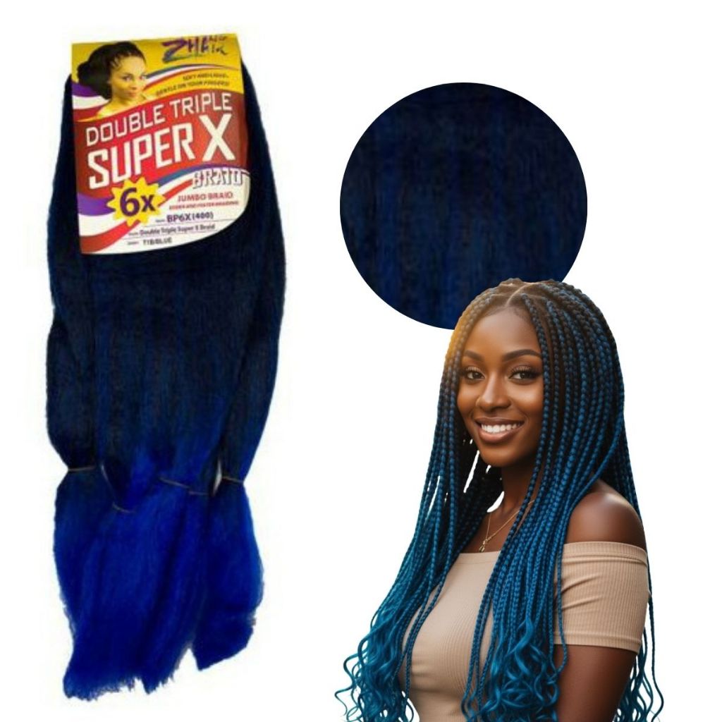 cabelo jumbo superx 400g T1B/BLUE ou T2/BLUE | Shopee Brasil