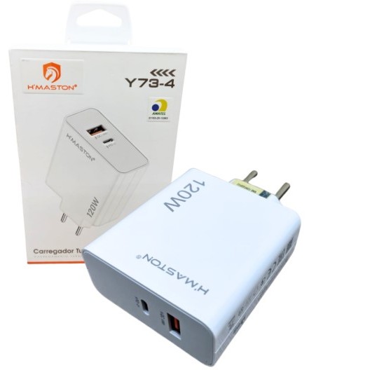 Carregador Turbo 120W Usb-C Usb-A Anatel ( ORIGINAL ) | Shopee Brasil