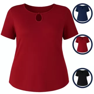 Blusa Blusinha Camiseta Feminina Plus Size Curve Evangélica Verão Básica em Oferta na Shopee