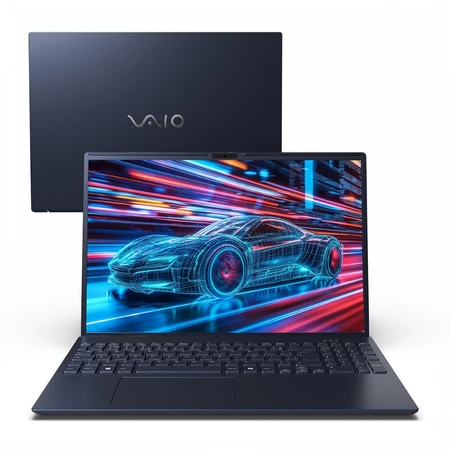 Notebook VAIO FE16 AMD® Ryzen 7 5825U Linux 32GB RAM 512GB SSD 16 IPS WUXGA Antirreflexo Cinza