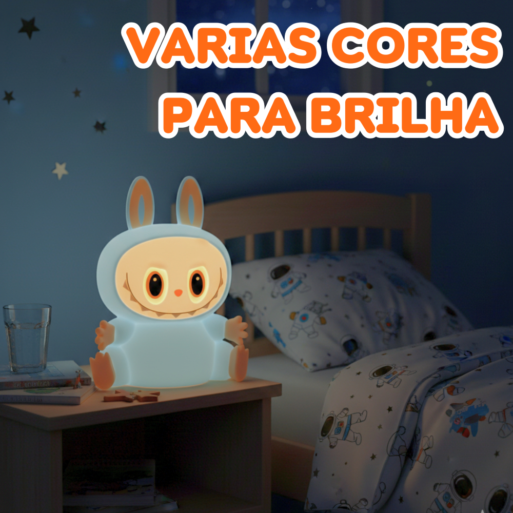 Luminária Labubu de Silicone RGB com Timer – MM-T139 | Shopee Brasil