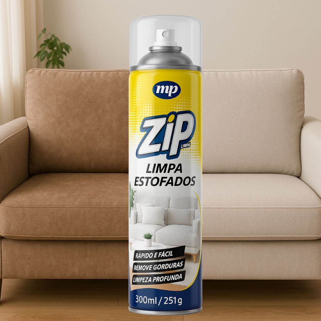 Limpa Estofados Spray Espuma Removedora de Manchas e Odores 300ml Zip ...
