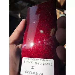 Tinta automotiva base poliester Vermelho Moonblack Red ll Pearl - Exclusiva
