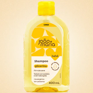 Kit 3 Shampoos Glicerina Bebê Recém-Nascido 400ml João e Maria Sem Lágrimas em Oferta na Shopee
