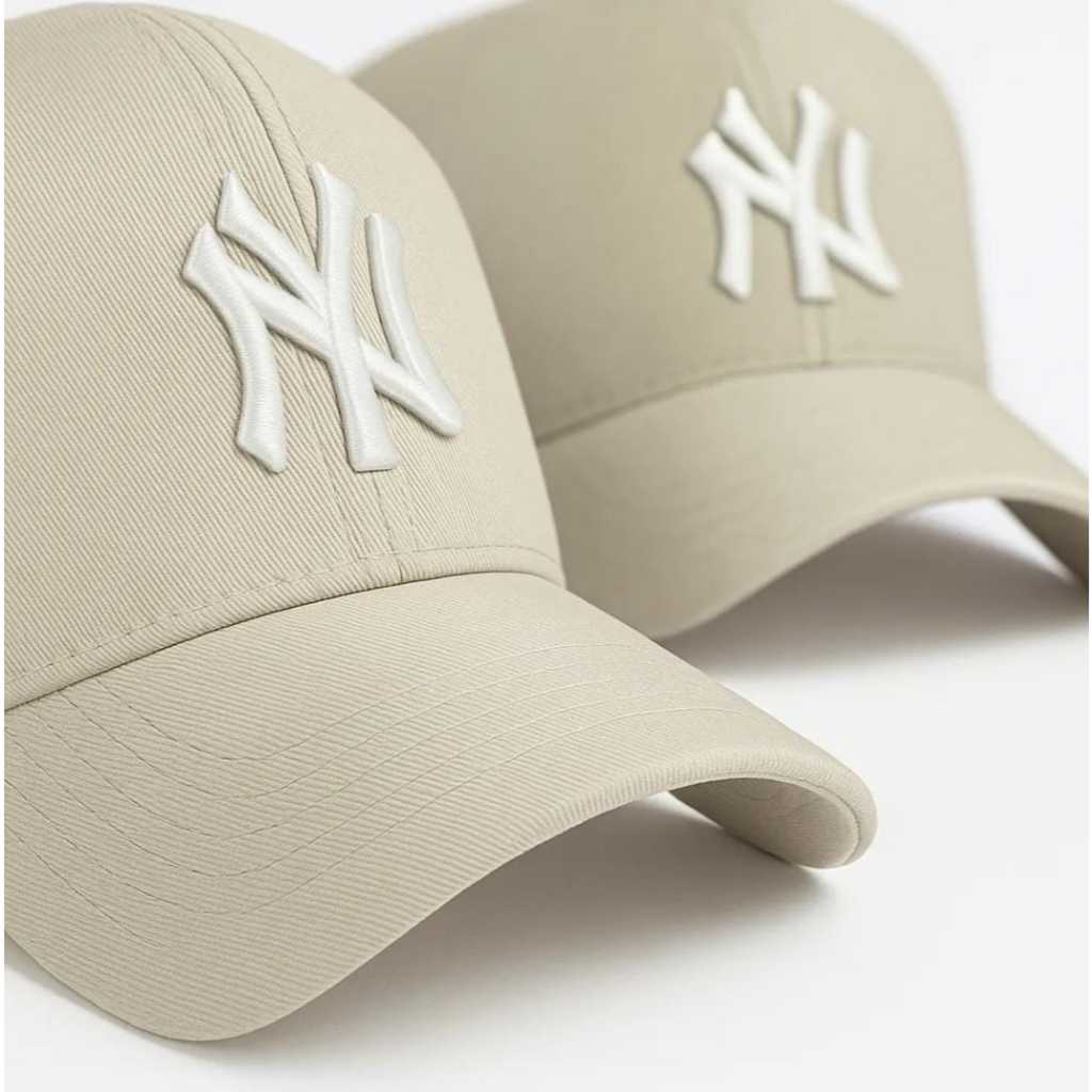 Boné NY Style Bege – Aba Curva, Estilo Urbano Premium