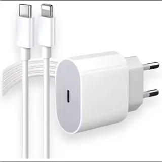 Carregador Original Apple 20W USB-C + Cabo USB-C para Lightning — Carregamento Rápido