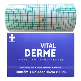 Curativo Filme Transparente Vitalderme Rolo 10cm X 10 Metros