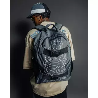 Mochila Bolsa Masculina Feminina Reforçada Streetwear Notebook Viagem Escolar Grande Cor Preta