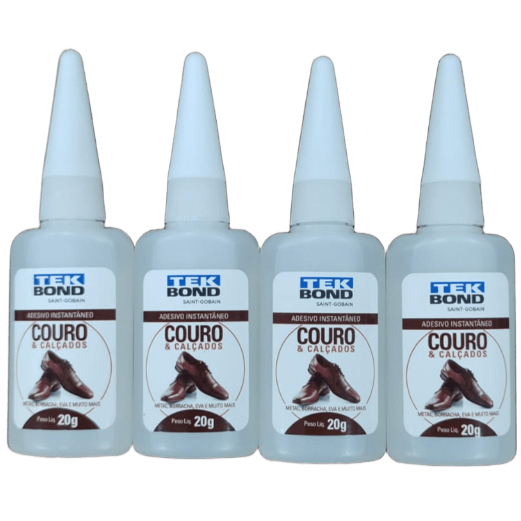 Cola Instantânea para Couro e Calçados Tek Bond 20g Shopee Brasil