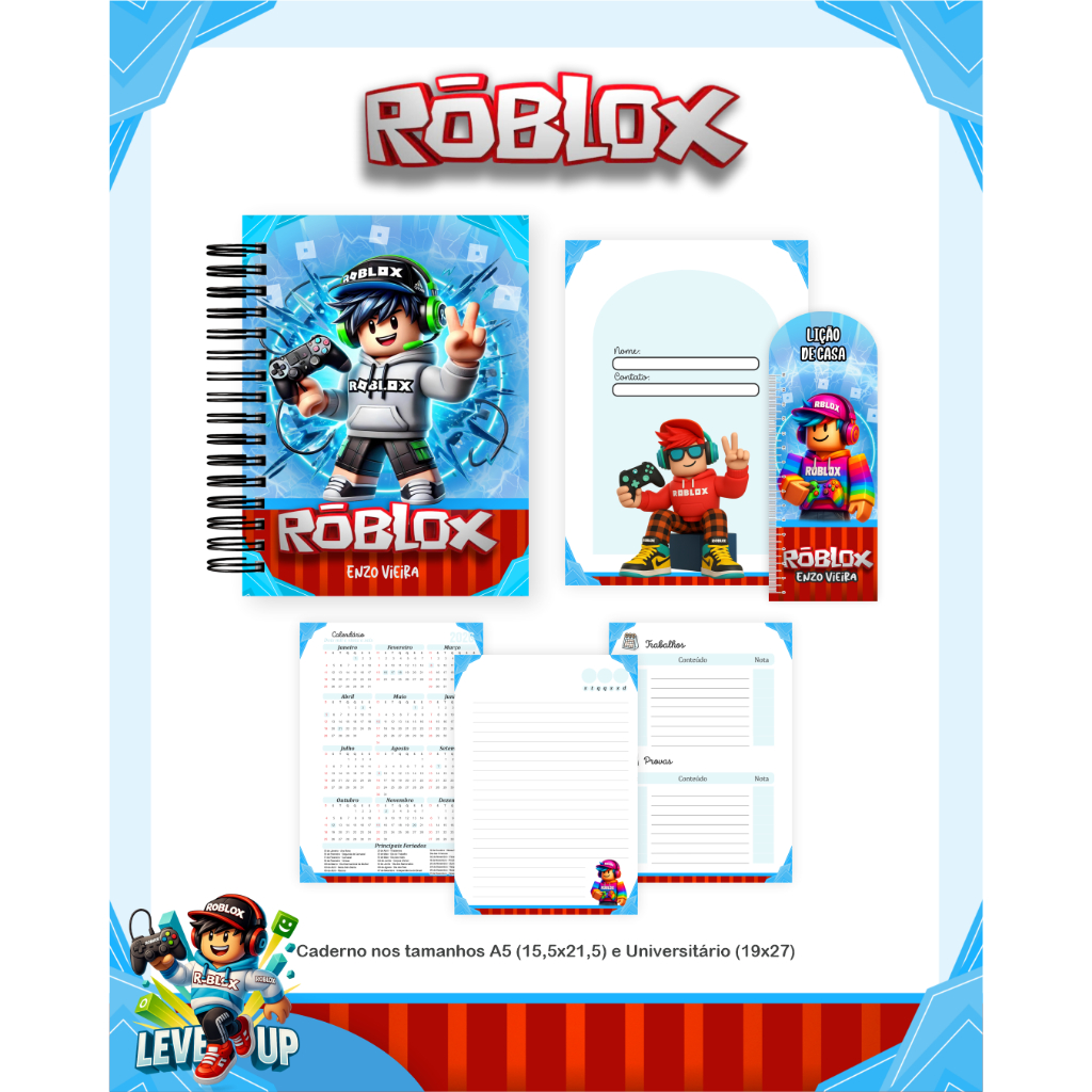 Agenda Escolar Roblox 2026 Shopee Brasil Br 11134207 81z1k