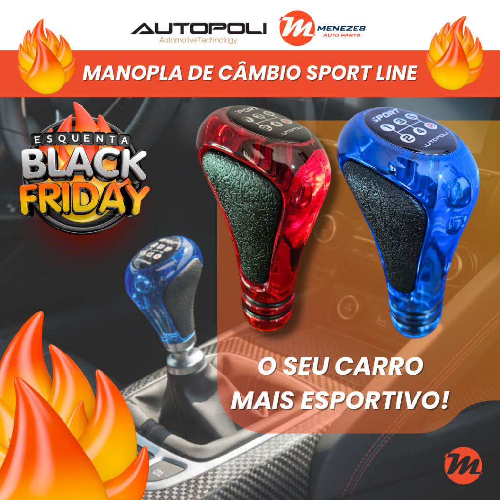 Bola de Câmbio Manopla de Câmbio Esportiva Sport Line Autopoli ...