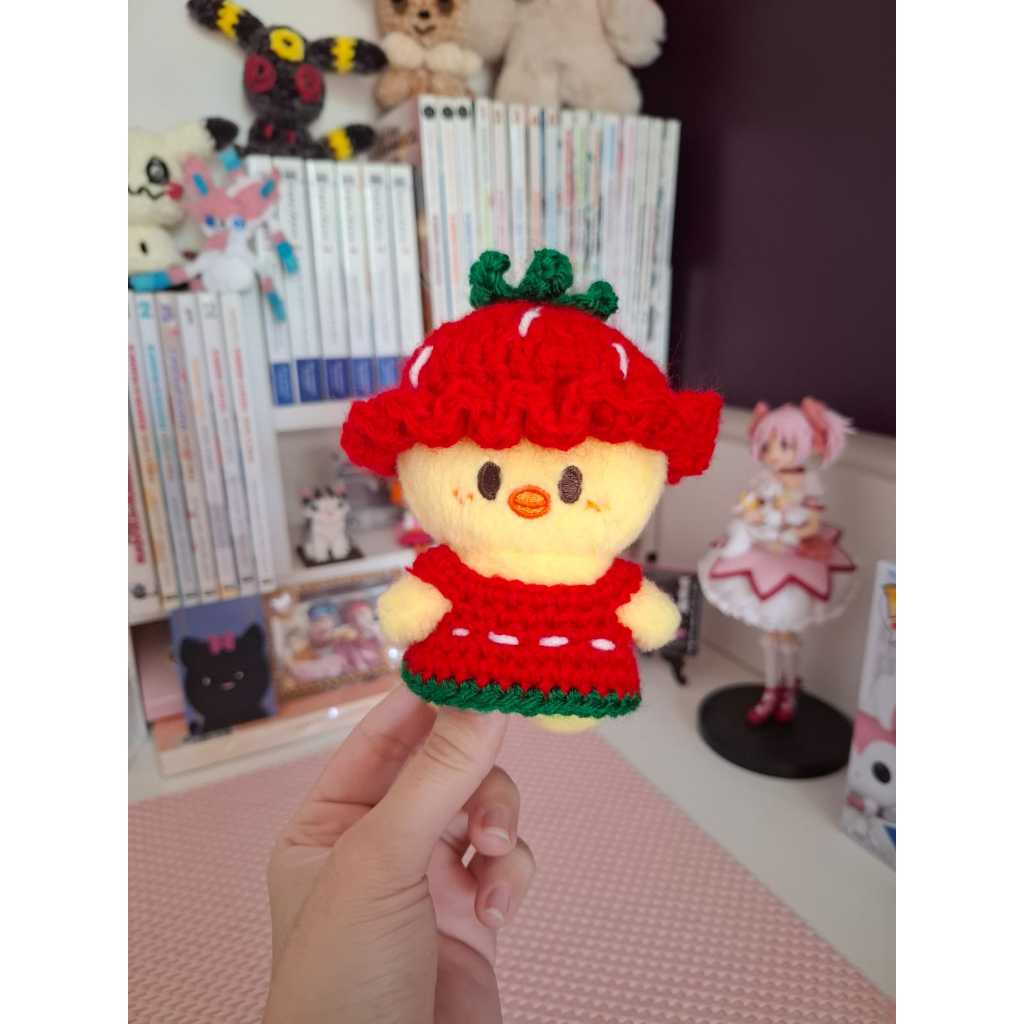 SKZOO 10cm 服 クリスマスワンピース＋リボンセット Roupinhas de crochê para SKZOO 10cm (NÃO VEM O SKZOO) | Shopee Brasil