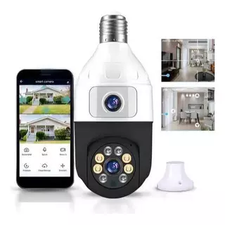 Câmera de Segurança Wifi Ip 2.4g Lente Dupla Lâmpada Visão Noturna 360° Yoosee com 2 Lentes - Bivolt