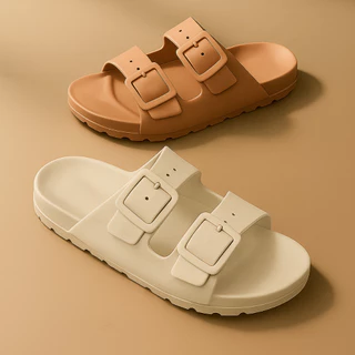 Kit 2 Pares de Sandália Premium Papete Birken Feminina Sandália Feminina Rasteirinha Calce Fácil