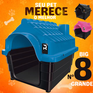 Casinha Cachorro n8 Casa Porte Grande Pet Plástica Reforçada Desmontável cães