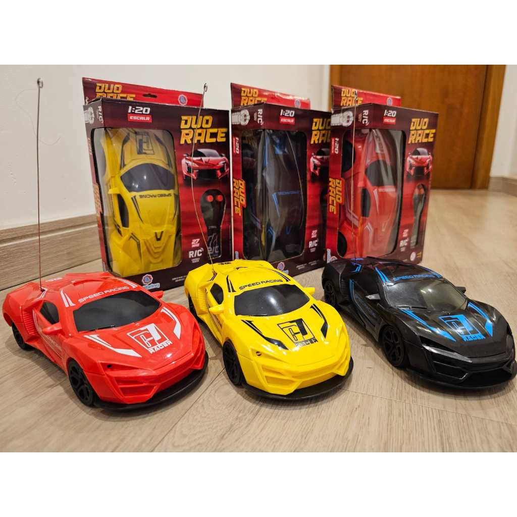 Carrinho Controle Remoto Esportivo Carro de Corrida Brinquedo Infantil ...