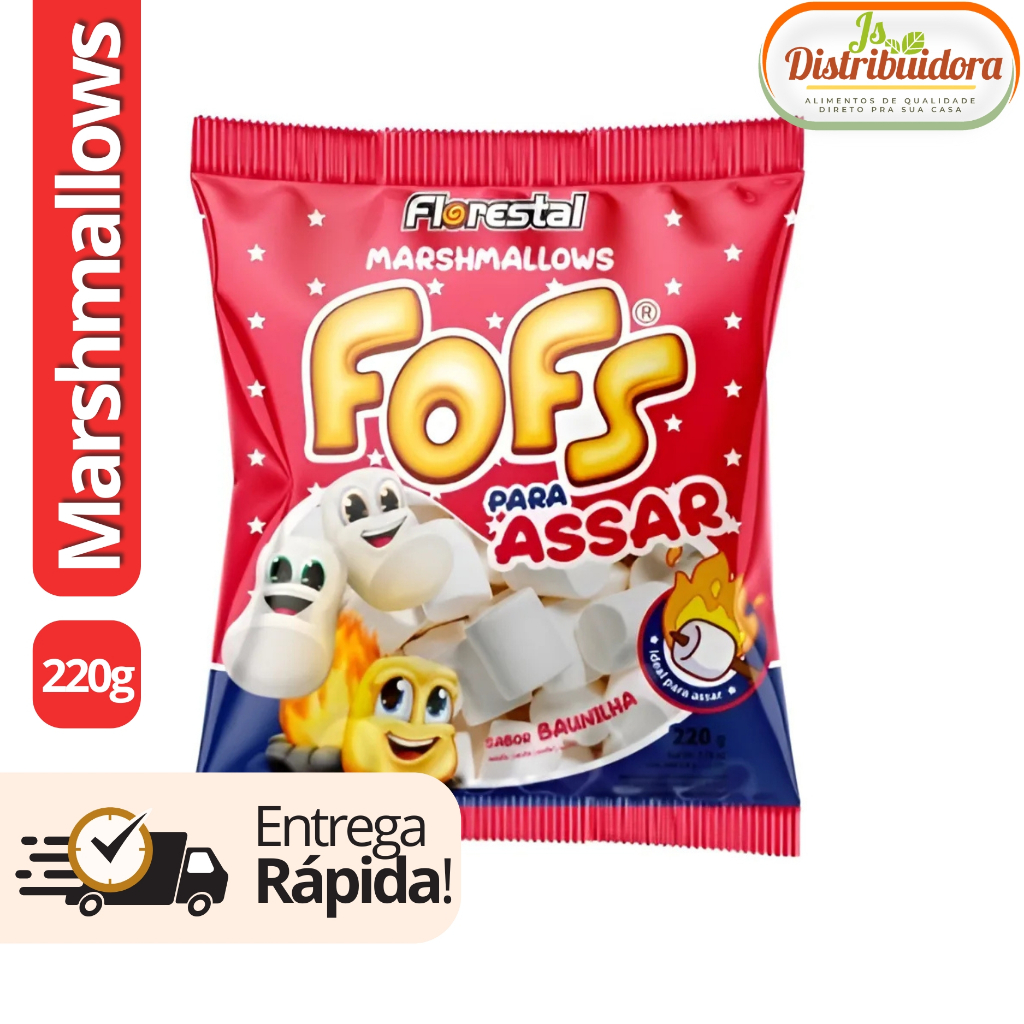 Marshmallow Fofs Baunilha Para Assar 220g | Shopee Brasil