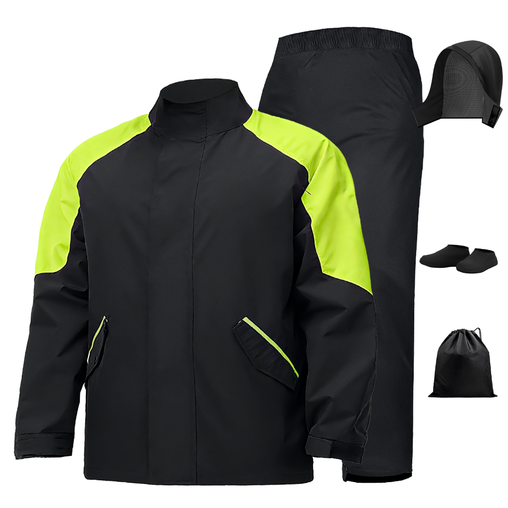 Capa de chuva para ciclismo Capa Chuva Moto Emborrachada Impermeável Reforçada Com Capuz