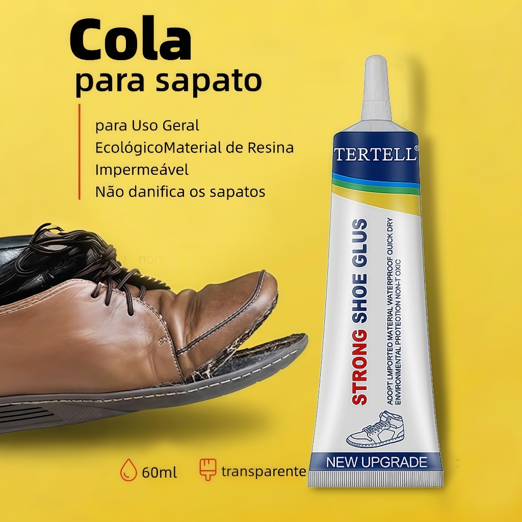 Cola Forte para Sapatos - Reparo Rápido para Todos os Tipos de Calçados ...