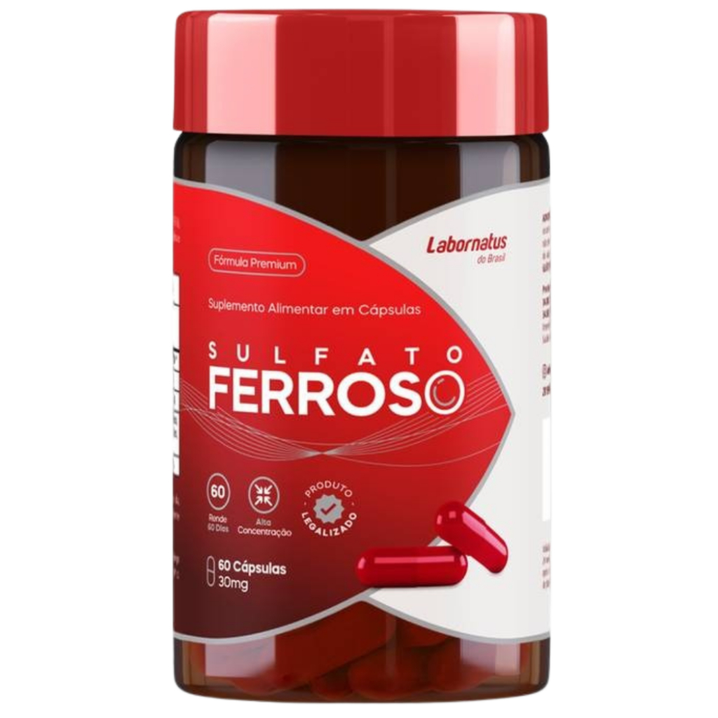 Sulfato Ferroso Alta Concentração 60 Cápsulas Labornatus | Shopee Brasil
