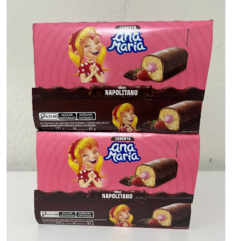 CAIXA DE BOLINHO ANA MARIA COM 16UN 42G | Shopee Brasil