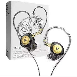 KZ EDX PRO PRETO Fones De Ouvido com Microfone Dinâmicos Articulados