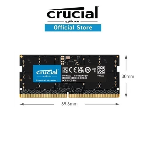 CRUCIAL DDR5 16GB-32GB 4800MHZ-5600MHZ NOTEBOOK - Memoria RAM