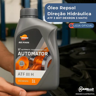 Óleo Automotivo Repsol ATF 3 Dexron III H 1L Para Direção e Câmbio
