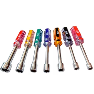 Chave Canhão Longo Soquete Profissional Kit 7 Pçs 5mm A 11mm Oz