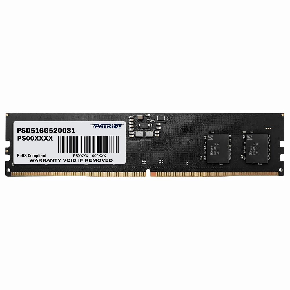 Memória RAM Patriot Signature Line DDR5 16GB 5200MHz – Alta Performance para PC